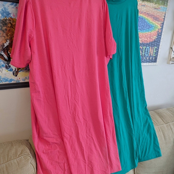 PAIR of Comfy Knit Tunic Dresses, 2X and 3X - Picture 5 of 6